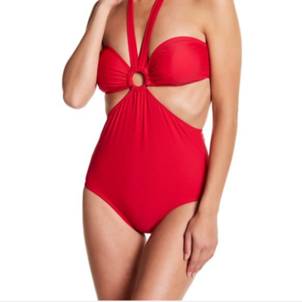 Marilyn Monroe Swim Suit One Piece Red  XL